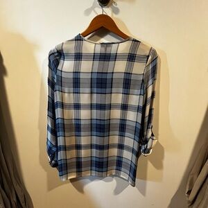 Joie silk Plaid blouse